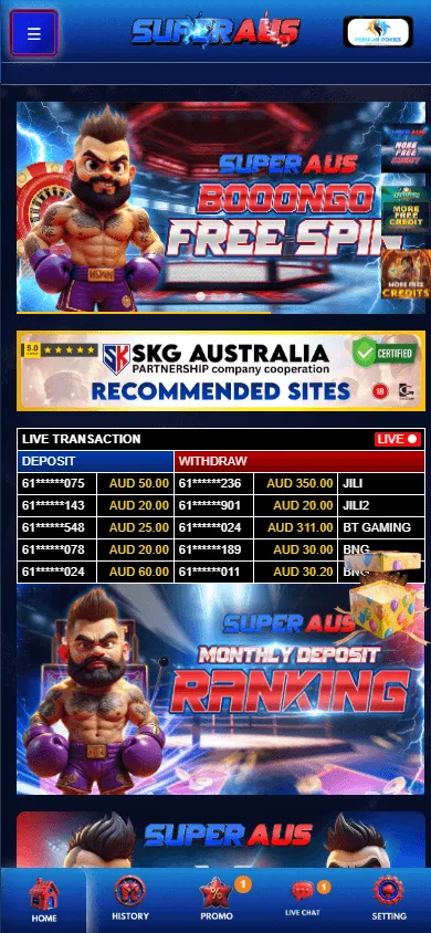 Superaus Casino mobile home